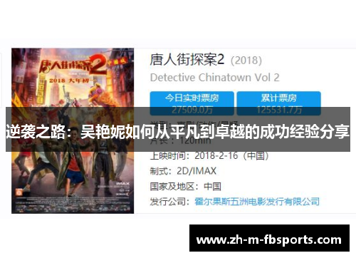 逆袭之路：吴艳妮如何从平凡到卓越的成功经验分享